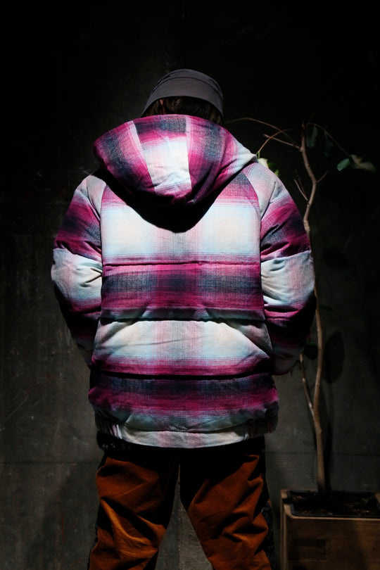 SUGARHILL（シュガーヒル）のHERRINGBONE OMBRE DOWN JACKET（PINK
