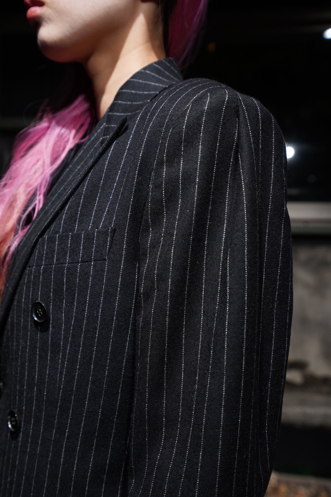 LittleBig (Little Big) 6B TUCKED STRIPE JACKET (BLACK) (Jacket