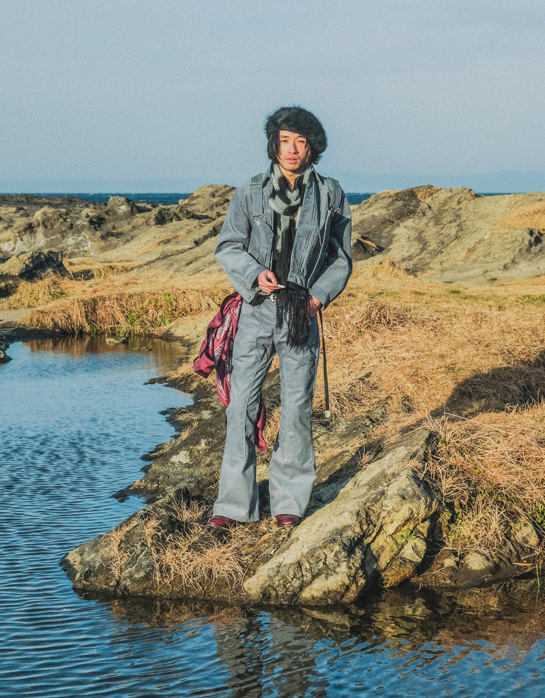 SUGARHILL(シュガーヒル)のCORDUROY VEST(BLUE)(ベスト)の通販