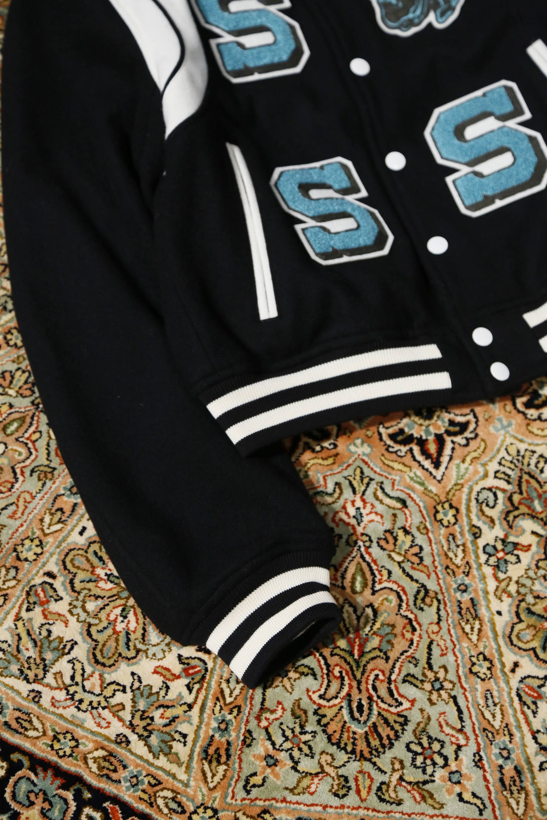 SUGARHILL（シュガーヒル）の EMBROIDARY TEDDY JACKET (BLACK