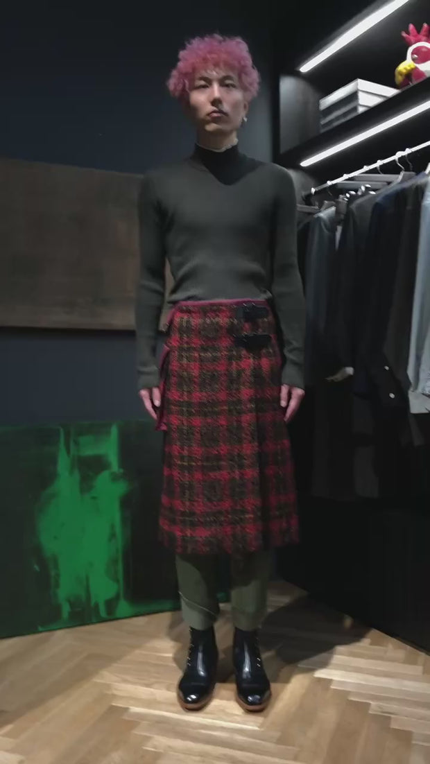 NICHOLAS DALEY(ニコラス デイリー)のWRAP KILT (RED/CHOCOLATE CHECK)(巻きスカート)の通販 |  CEDARWOOD オンラインショップ