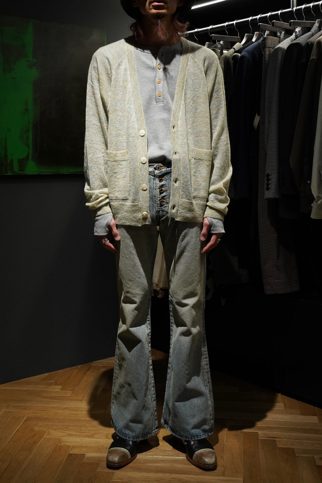 パンツ 22ss SUGARHILL FADED BELL BOTTOM DENIM SUGARHILL（シュガーヒル）のFADED BELL BOTTOM DENIM PANTS-1の