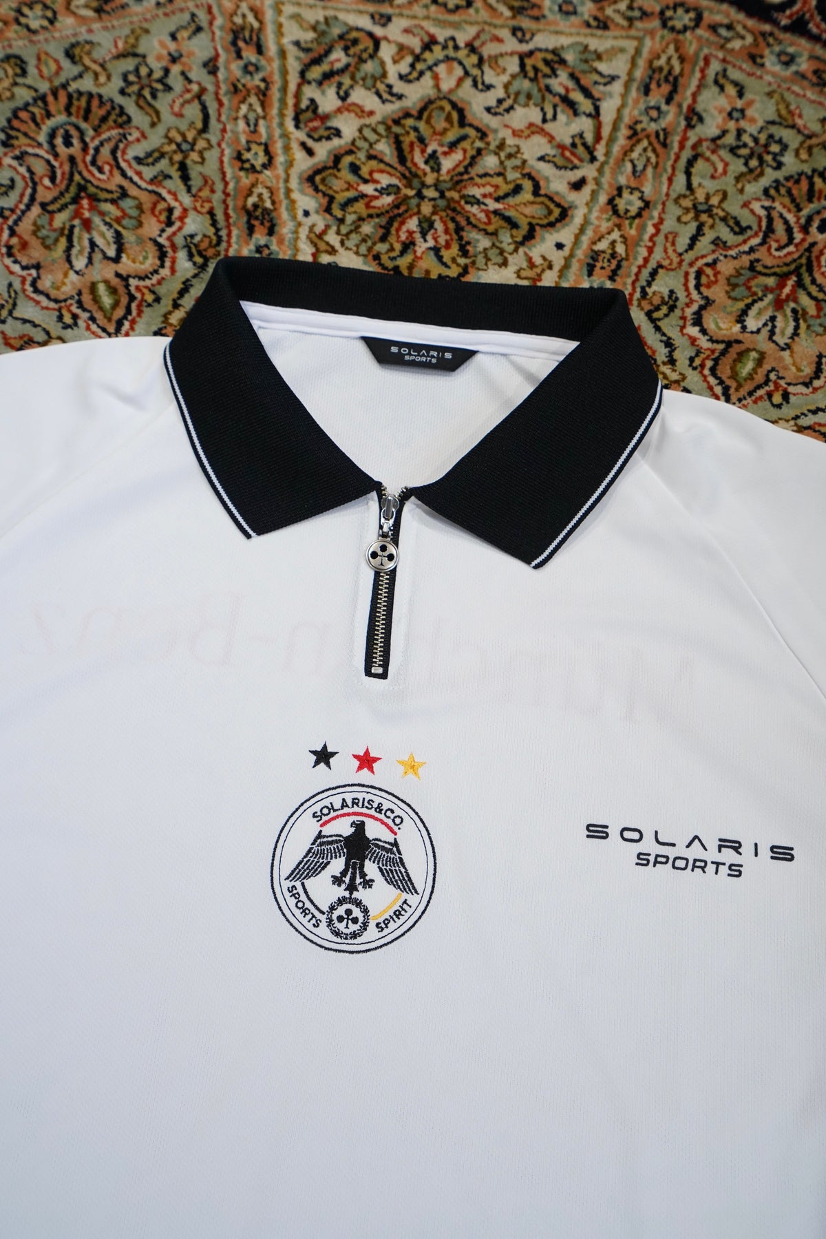SOLARIS SPORTS L/S FOOTBALL SHIRT WHITE - Tシャツ/カットソー(七分