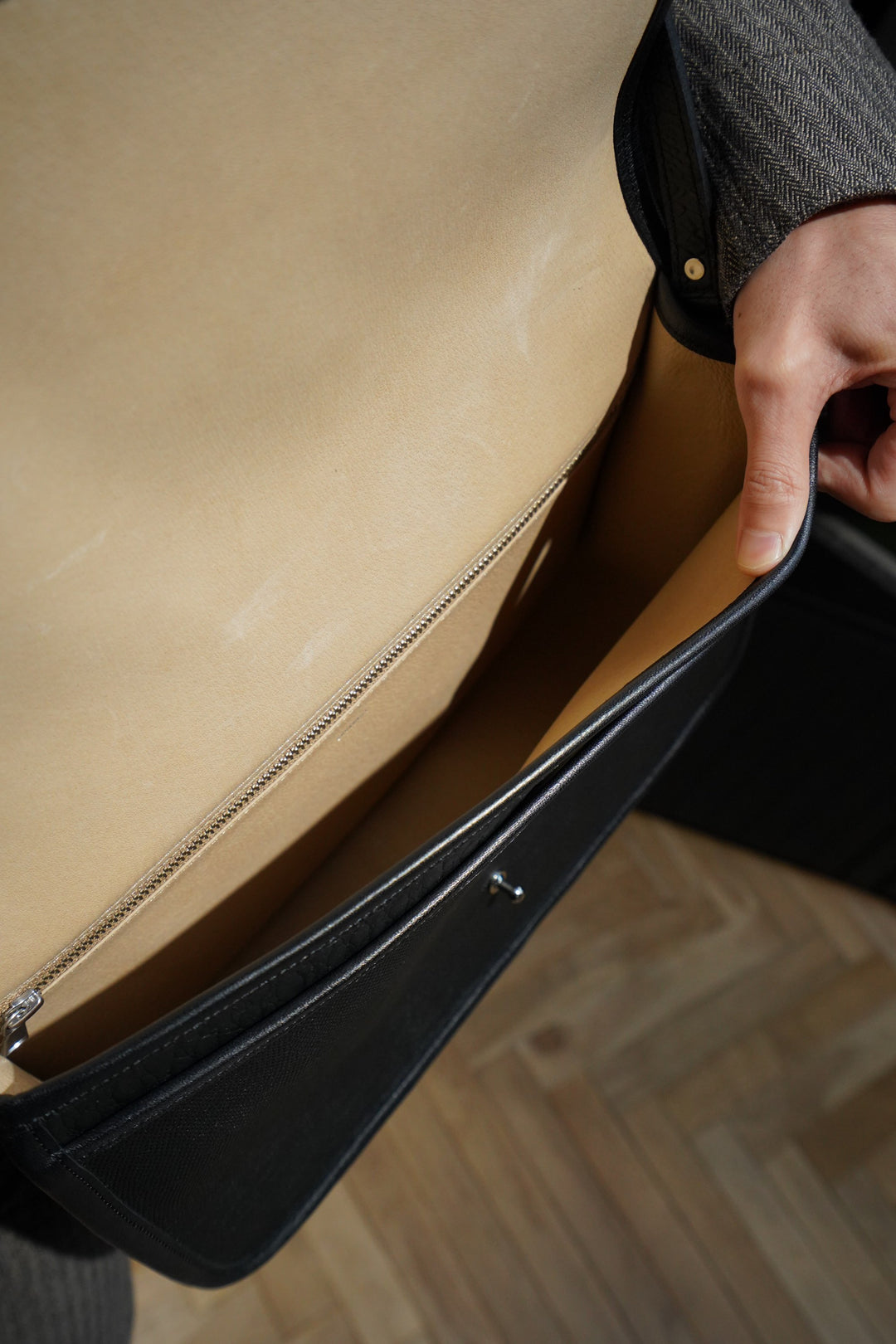 SUGARHILL(シュガーヒル)のMULTI LEATHER BAG(LIZARD BLACK)(バッグ)の