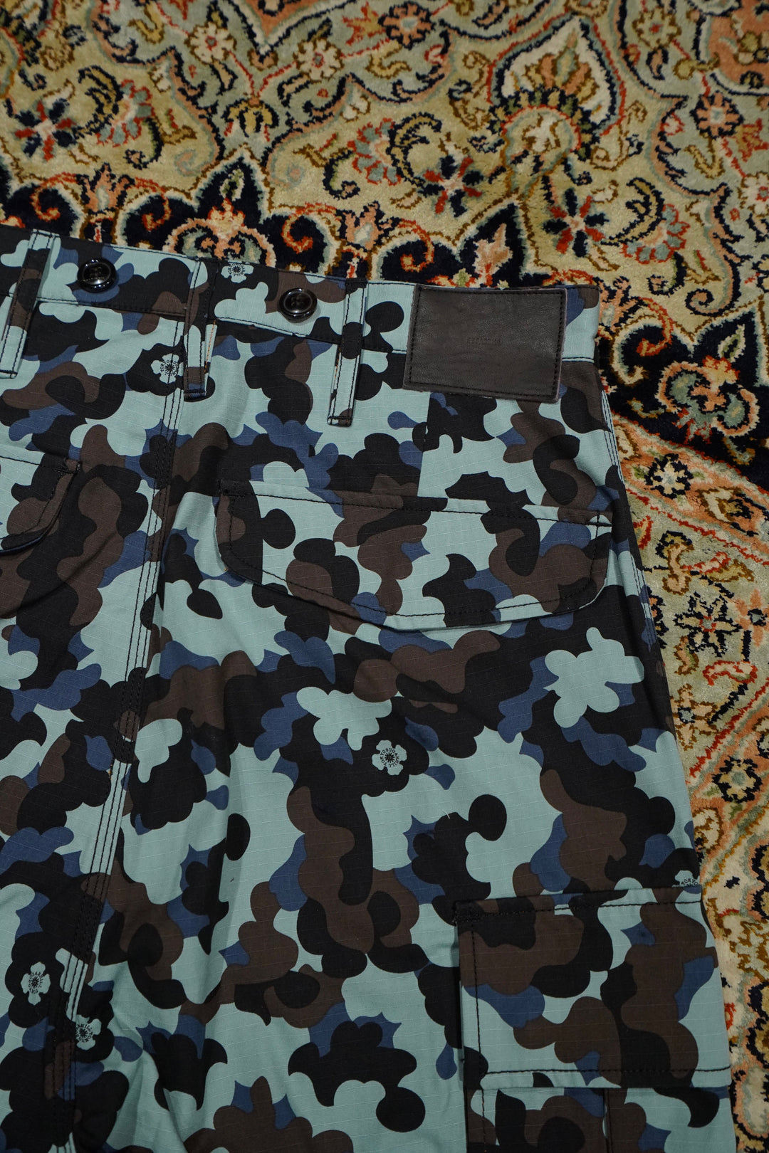 SUGARHILL(シュガーヒル)のFLOWER CAMO CARGO TROUSERS(BLUE CAMO