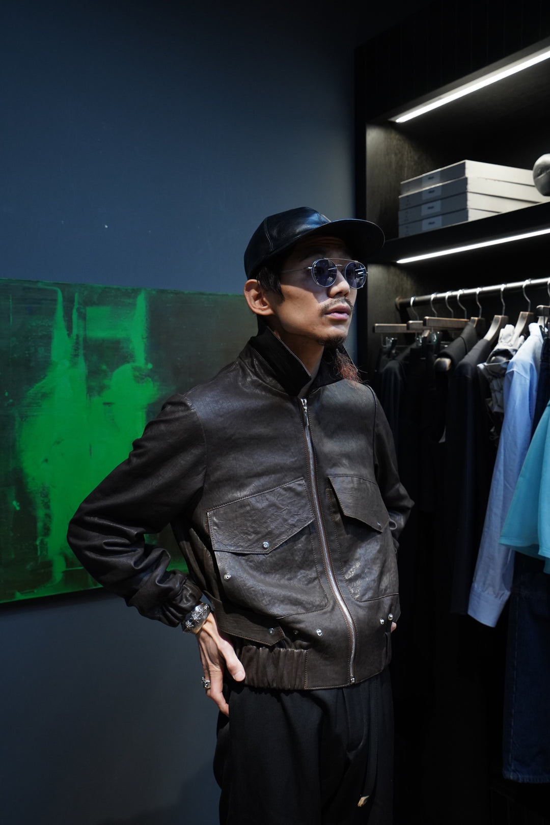 ジャケット・アウター OMAR AFRIDI SHEEPSKIN A2 BLOUSON Omar Afridi（オマールアフリディ）の「SHEEPSKIN A2 BLOUSON