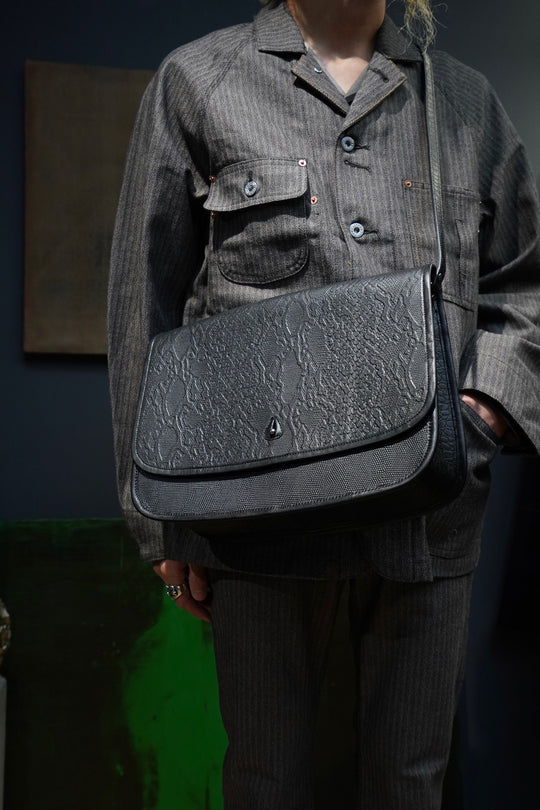 SUGARHILL(シュガーヒル)のMULTI LEATHER BAG(LIZARD BLACK