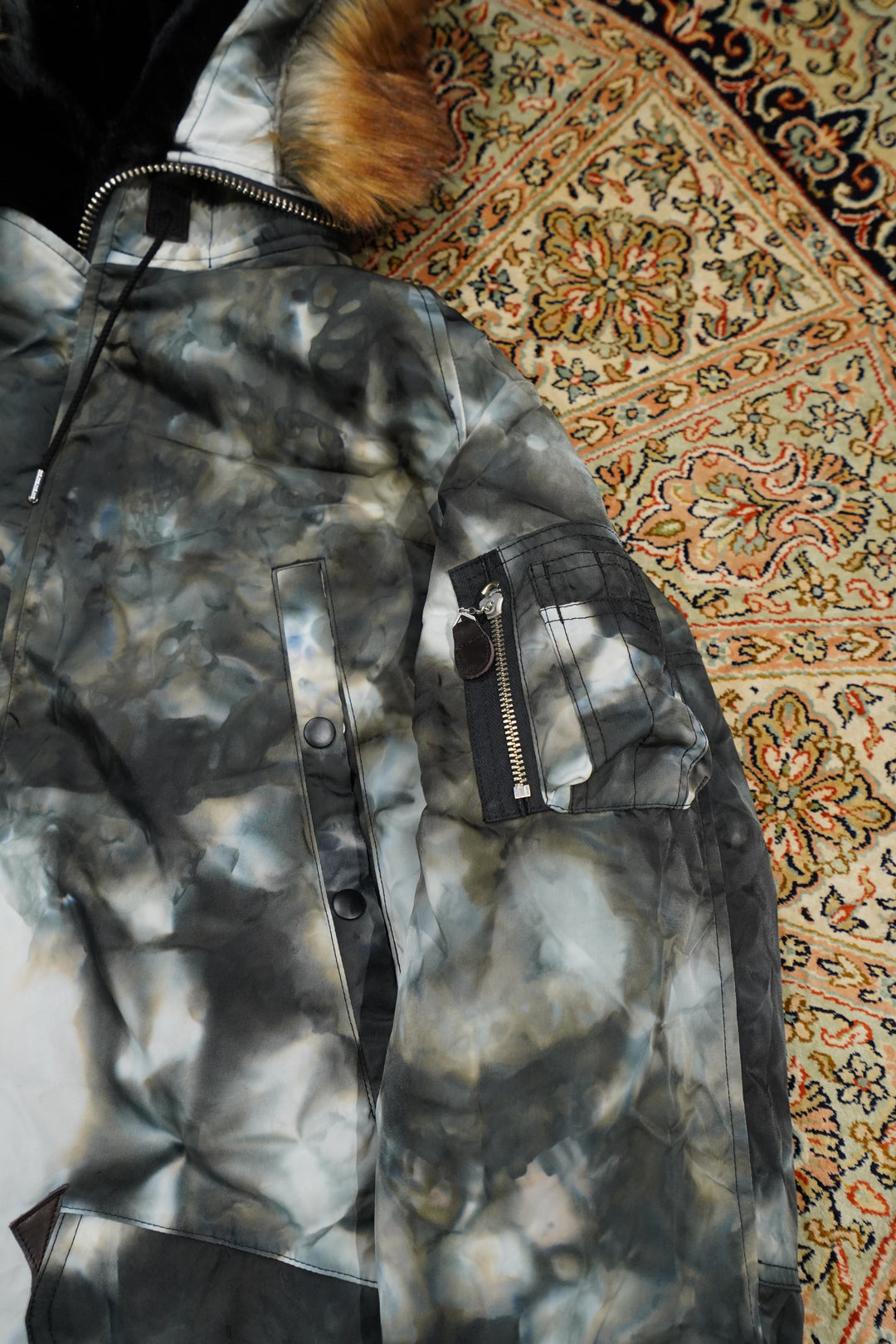 SUGARHILL（シュガーヒル）のPOUR CAMO N3-B(OLIVE BLACK)(コート)の