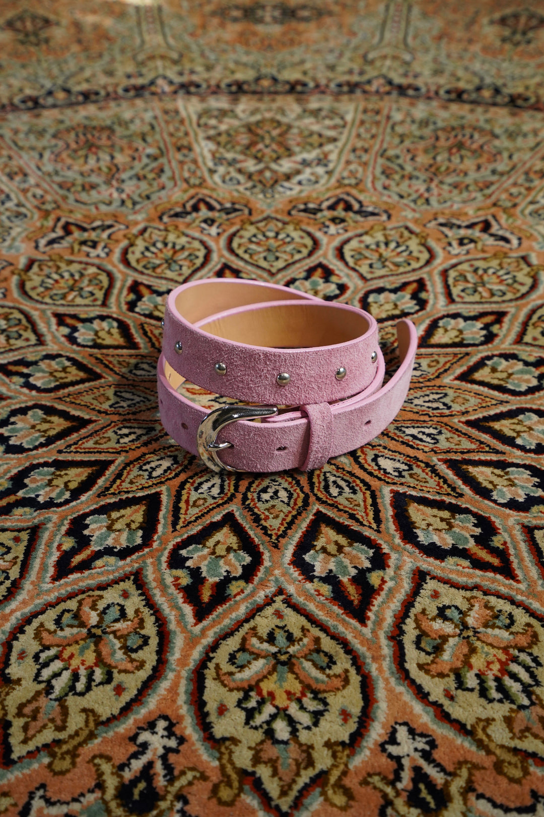 LITTLEBIG(リトルビッグ)のStudded Suede Belt (ベルト)(PINK)の通販