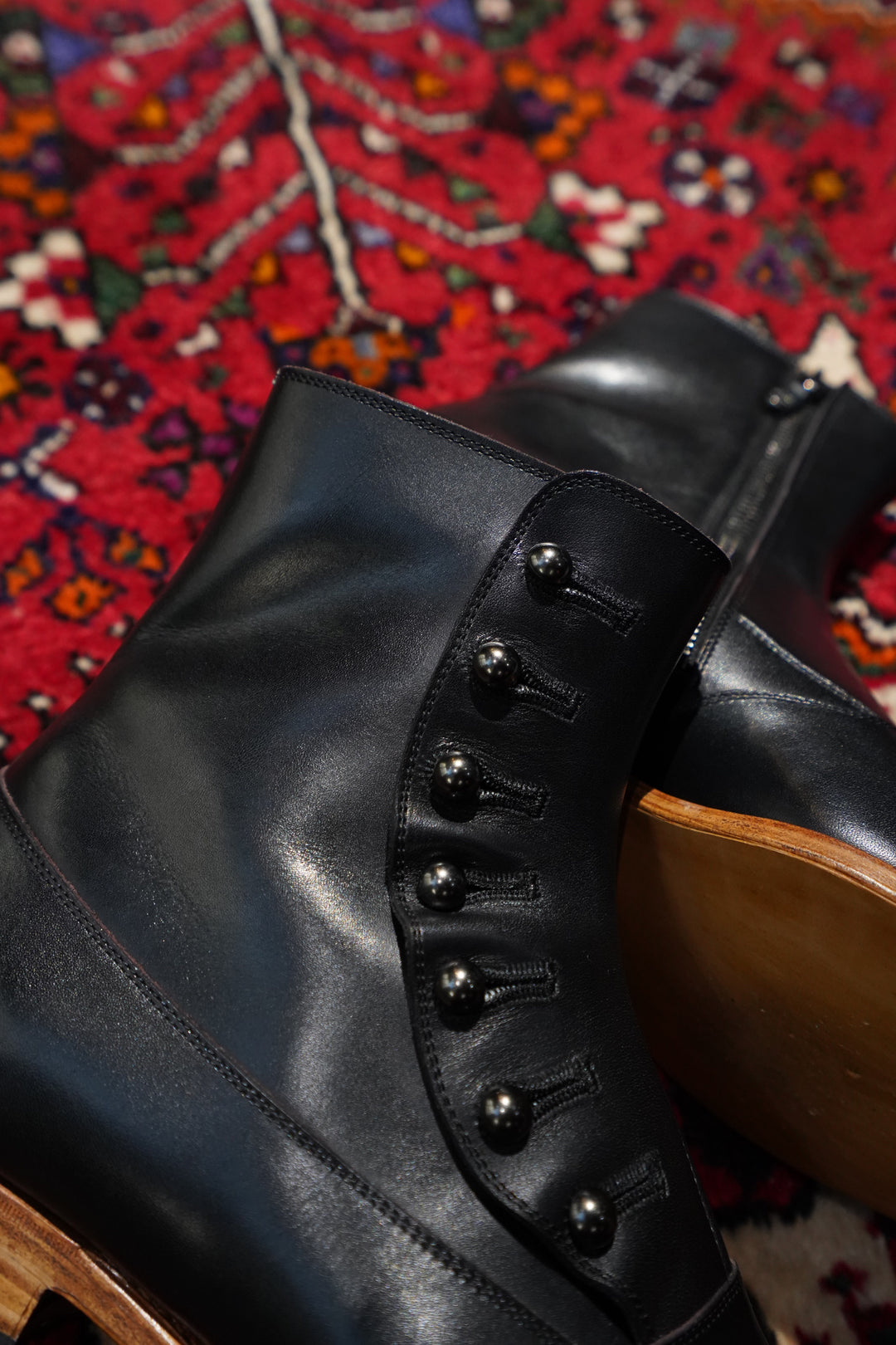 Nobuyuki Matsui(ノブユキ マツイ)のButton Boots(BLACK)(ブーツ