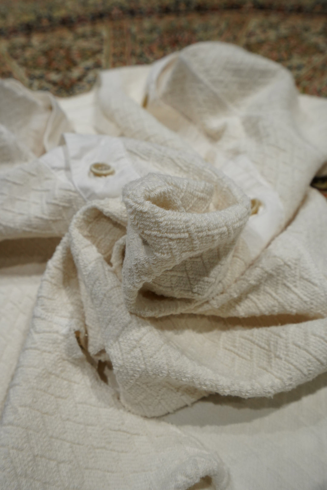 トップス fujimoto Over Dyed Muslin Jersey Top Fujimoto(フジモト)のOver Dyed Muslin Jersey Top(OFF WHITE