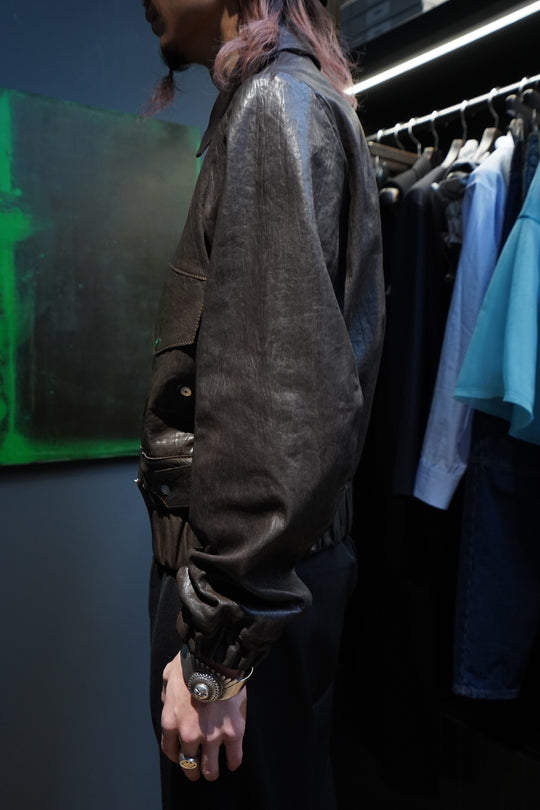 ジャケット・アウター OMAR AFRIDI SHEEPSKIN A2 BLOUSON Omar Afridi（オマールアフリディ）の「SHEEPSKIN A2 BLOUSON