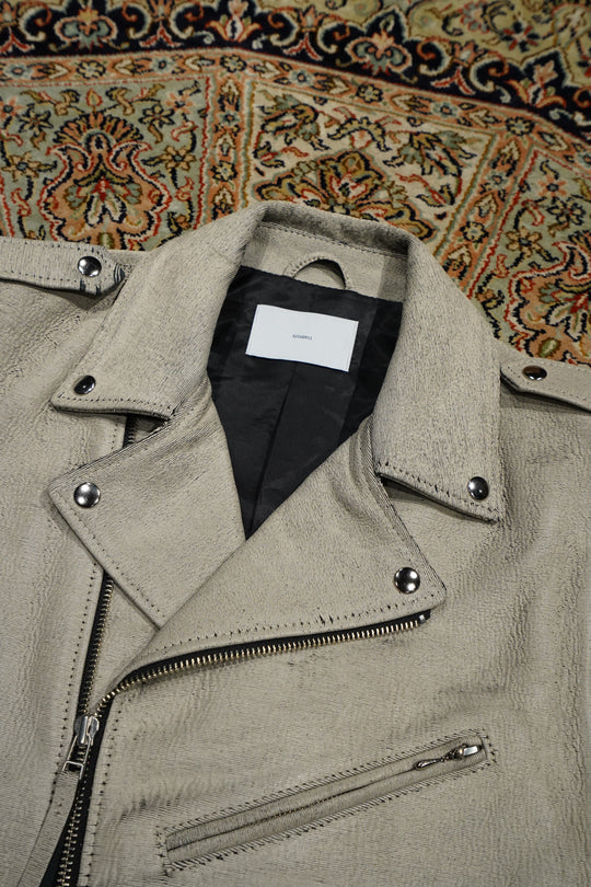 SUGARHILL(シュガーヒル)のGILL LEATHER RIDER'S VEST(WHITE GILL