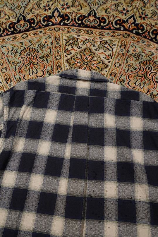 SUGARHILL（シュガーヒル）のOMBRE CRASHED SHIRT(NAVY)(シャツ)の通販