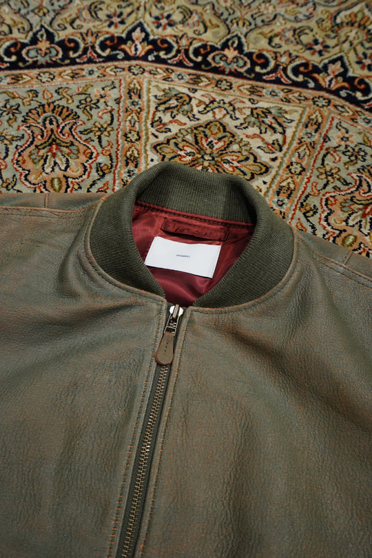 SUGARHILL(シュガーヒル)のGILL LEATHER MA-1(GREEN GILL)(ジャケット
