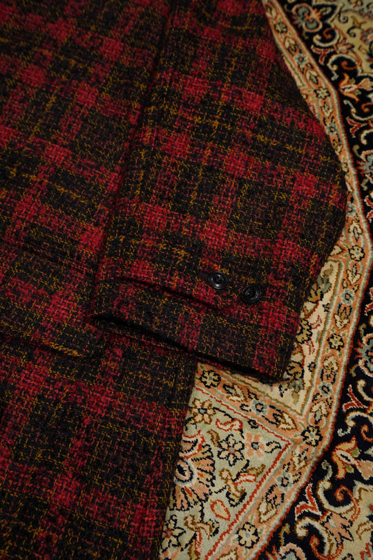 ニコラスデイリー　チェック柄 ロングコート NICHOLAS DALEY(ニコラス デイリー)のBIG MAC COAT(RED/CHOCOLATE