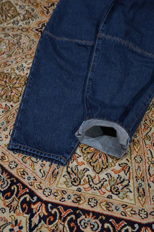 SATORU SASAKI(サトルササキ)のWIDE-KNEES DENIM JEANS(BLUE