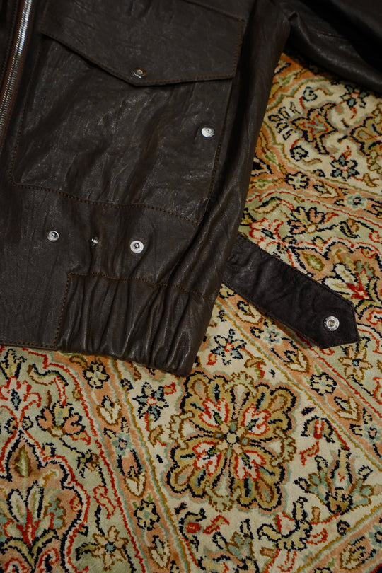 Omar Afridi(オマールアフリディ) のSHEEPSKIN A2 BLOUSON(BROWN