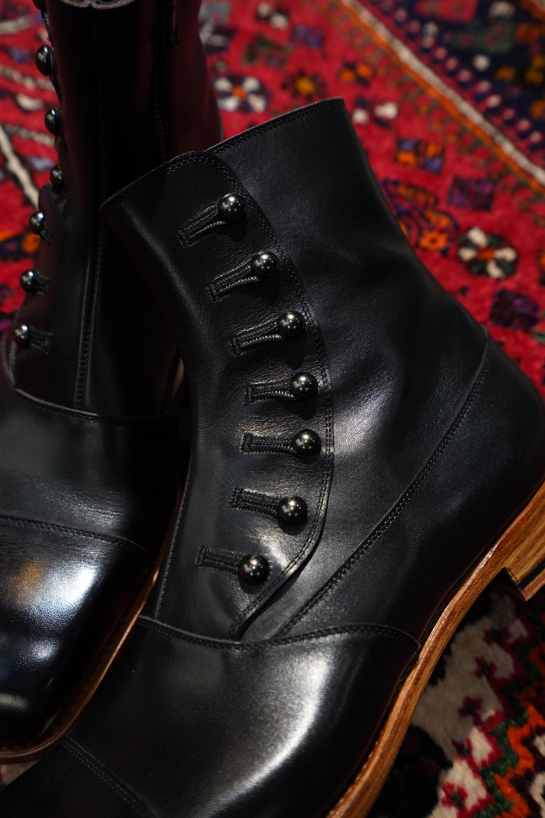 Nobuyuki Matsui(ノブユキ マツイ)のButton Boots(BLACK)(ブーツ
