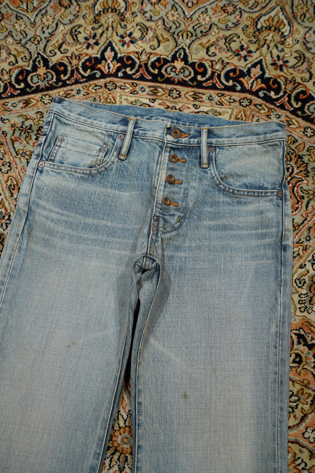 SUGARHILL(シュガーヒル)のFADED BELL-BOTTOM DENIM PANTS(FADED