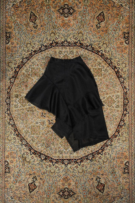 ujoh 新品未使用品　Unbalance Hem SKT (Black) UJOH(ウジョー)のUnbalance Hem SKT(Black)(スカート)の通販