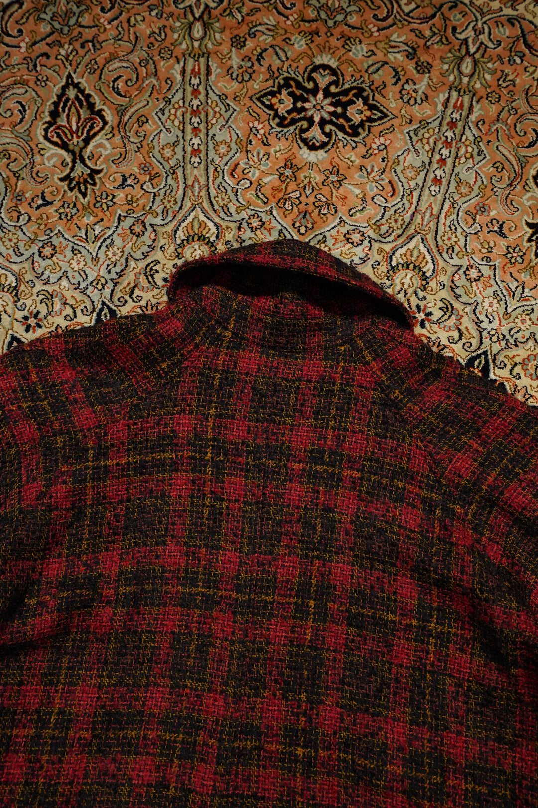 Nicholas Daley (Nicholas Daily) Big Mac Coat (Red/Chocolate CHECK