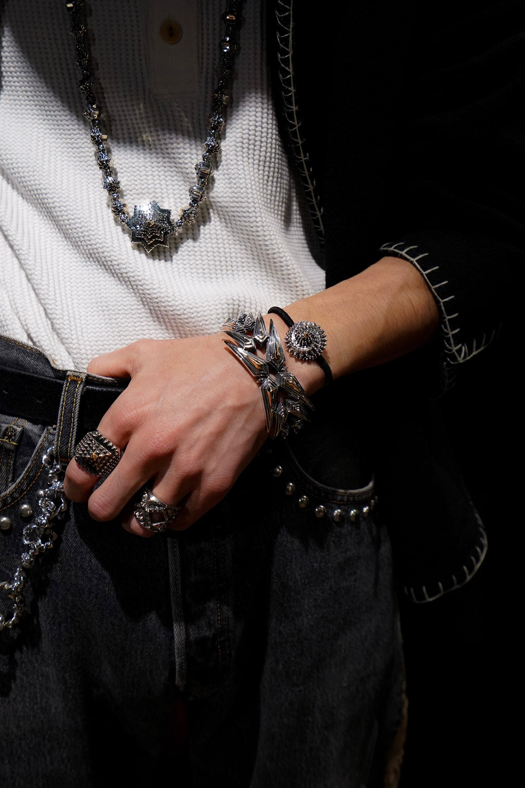 アクセサリー NATURAL INSTINCT Ice Blaze Bangle NATURAL INSTINCT ICE BLAZE Bangle Silver Gold _ FASCINATE Osaka