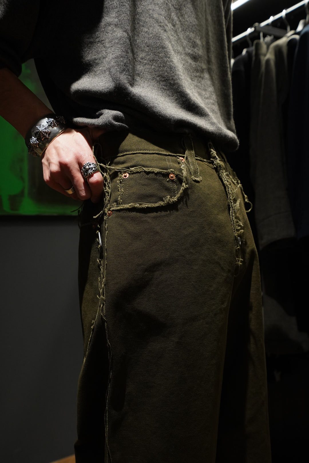 パンツ SUGARHILL Raw-Edge Canvas Denim Pants RAW-EDGE CANVAS DENIM PANTS – SUGARHILL TOKYO