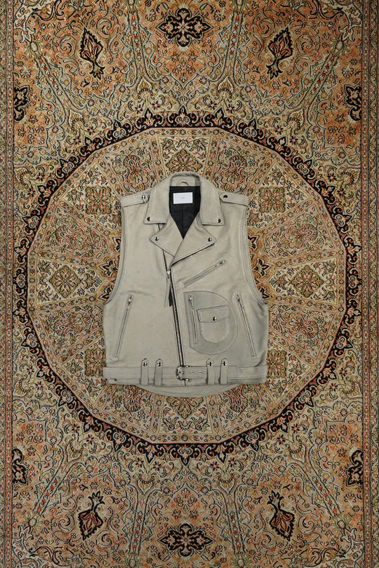 SUGARHILL(シュガーヒル)のGILL LEATHER RIDER'S VEST(WHITE GILL