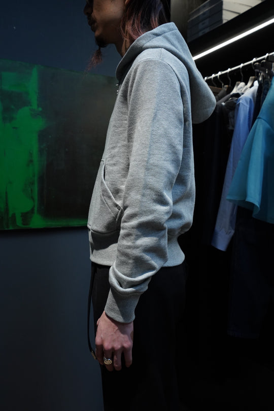 Omar Afridi(オマールアフリディ) のRIVETED ZIP HOODIE(GREY