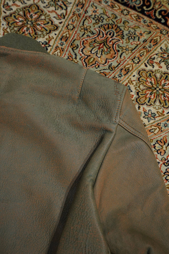 SUGARHILL(シュガーヒル)のGILL LEATHER MA-1(GREEN GILL)(ジャケット