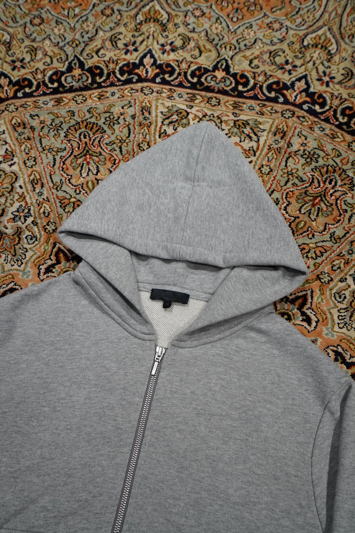 Omar Afridi(オマールアフリディ) のRIVETED ZIP HOODIE(GREY