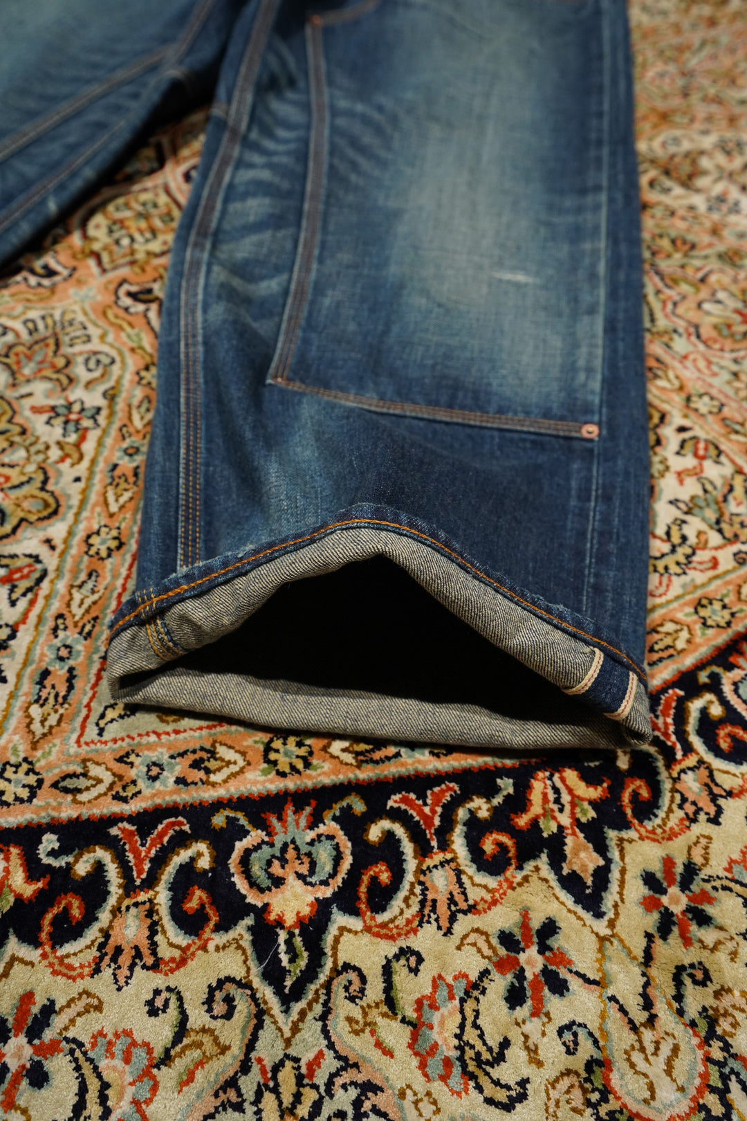 SUGARHILL(シュガーヒル)のMUSTY FADED DOUBLE KNEE DENIM PANTS(FADED