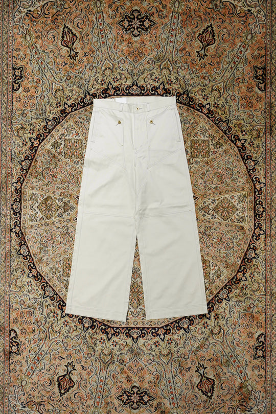 SOLARIS&Co.(ソラリスアンドコー)のNAVAL FLARE PANTS(IVORY)(パンツ