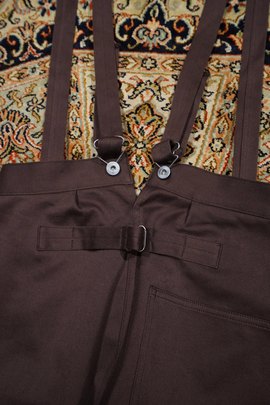 Taiga Takahashi(タイガタカハシ)のCINCH-BACKED TROUSERS(BROWN