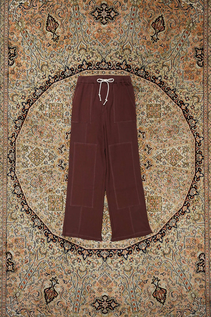 Urig(ウーリッヒ)のWAFFLE EASY PANTS(BROWN)(イージーパンツ)の通販