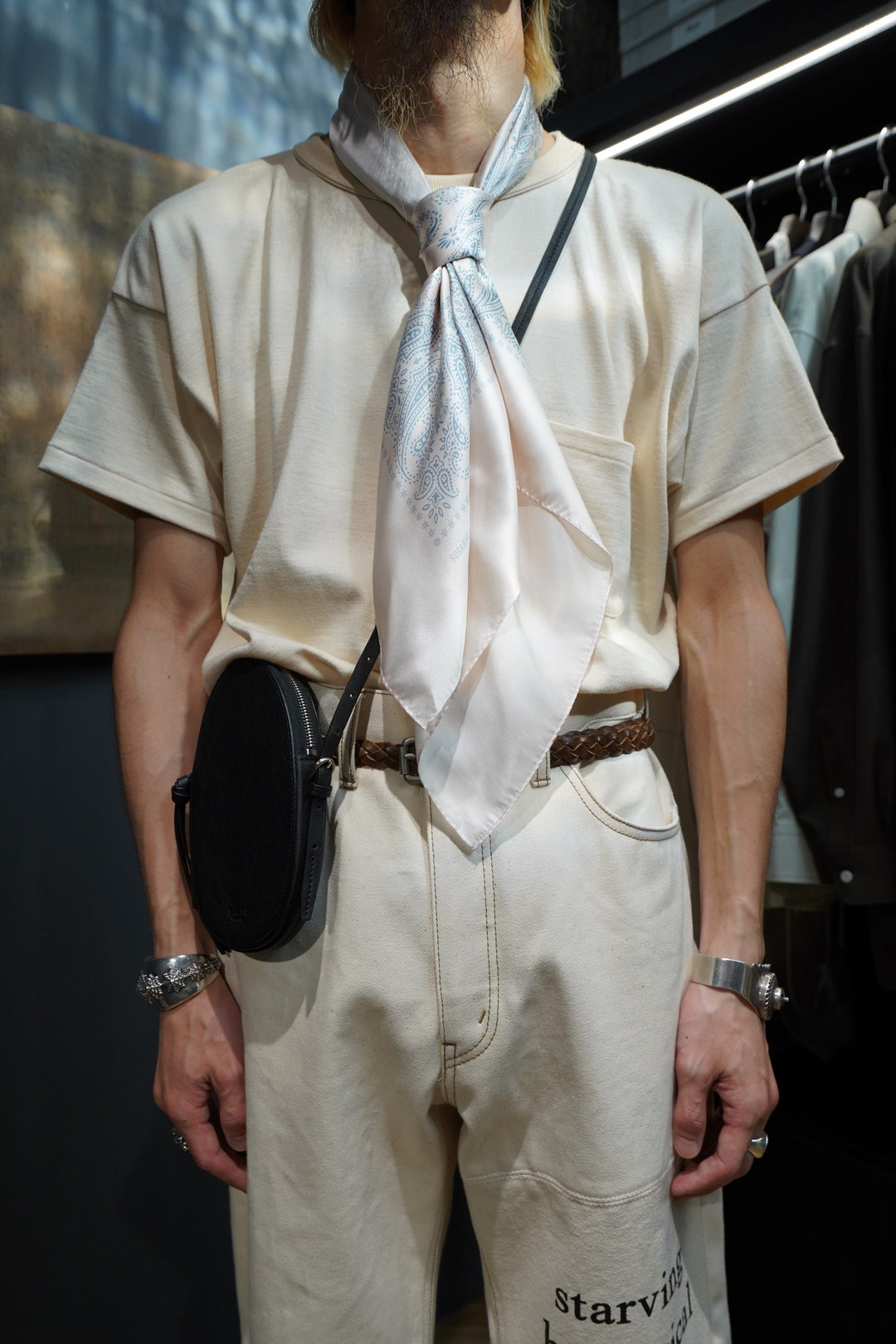 SUGARHILL(シュガーヒル)のBENDED SCARF(WHITE)(スカーフ)の通販