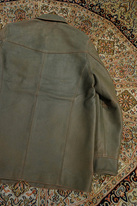 SUGARHILL(シュガーヒル)のGILL LEATHER CAR COAT(GREEN GILL