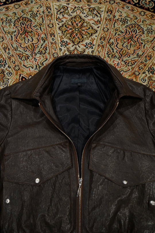 Omar Afridi(オマールアフリディ) のSHEEPSKIN A2 BLOUSON(BROWN