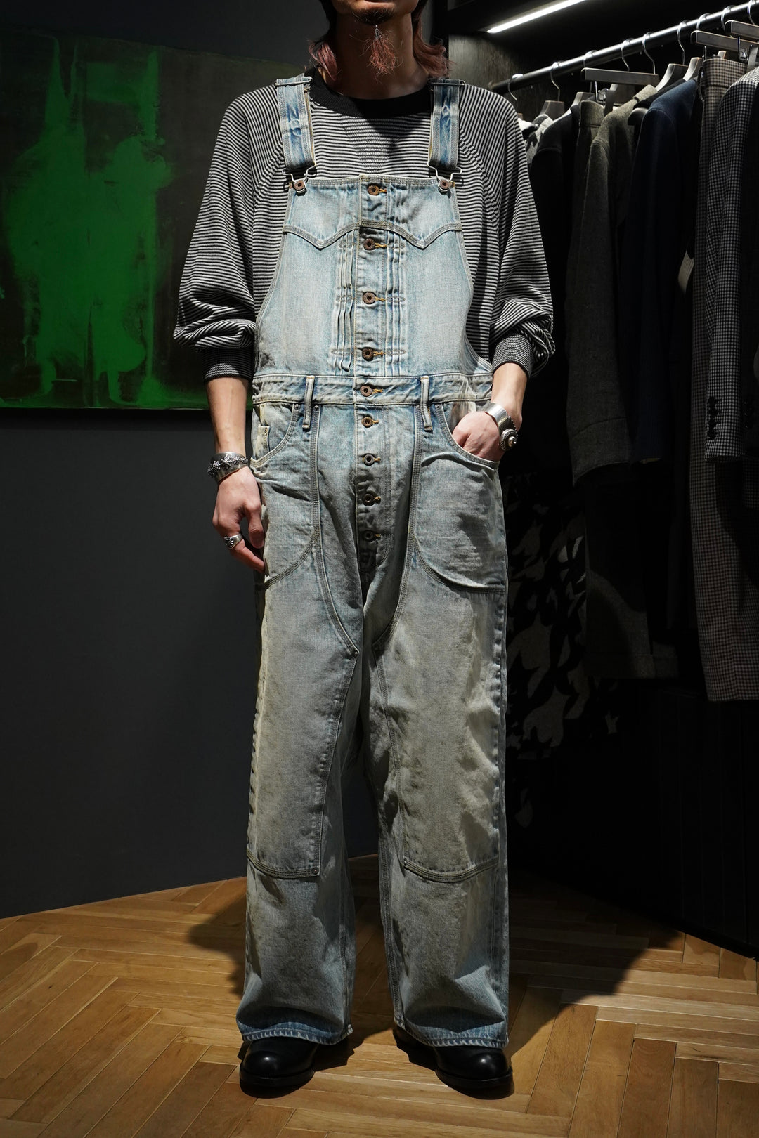 パンツ SUGARHILL FADED PAINTER OVERALLS SUGARHILL 22SS FADED DENIM