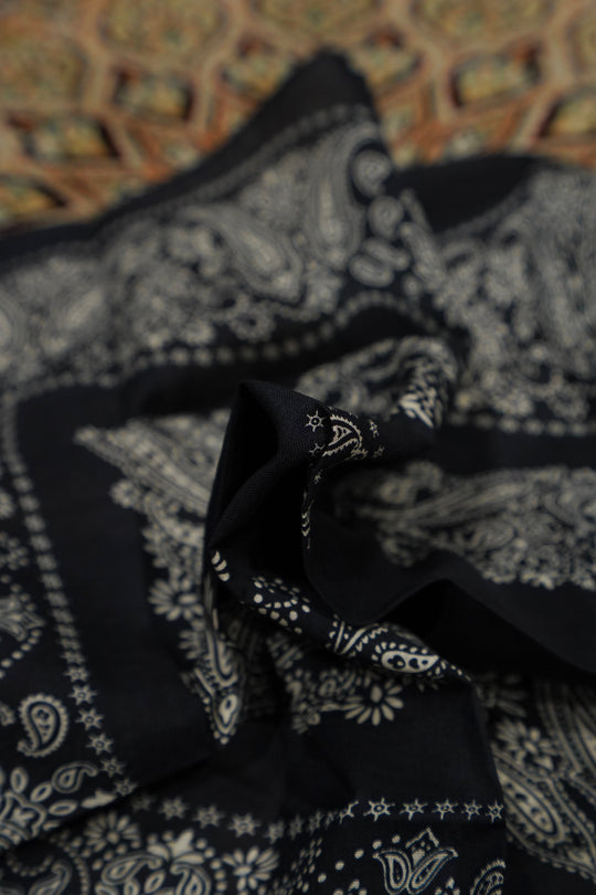 SUGARHILL Bandana BLACK FRINGE BANDANA \u2013 SUGARHILL TOKYO