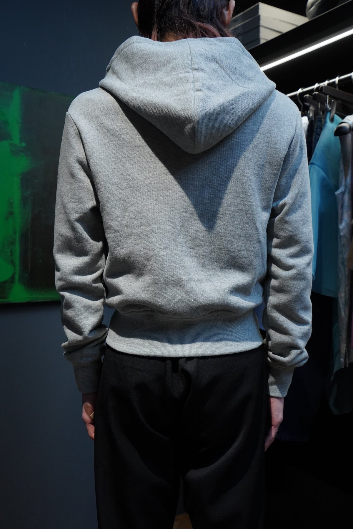 Omar Afridi(オマールアフリディ) のRIVETED ZIP HOODIE(GREY ...