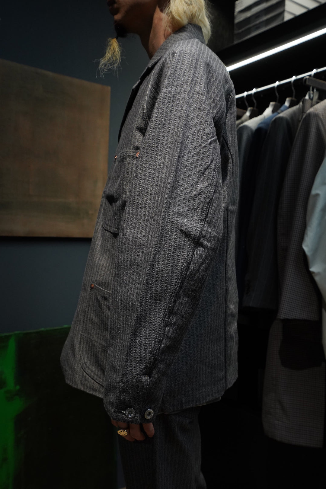 SUGARHILL（シュガーヒル）のHERRINGBONE COVERALL(GRAY